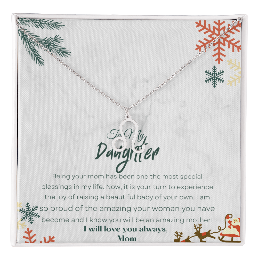 Best Gift For Daughter. Zodiac Symbol Necklace