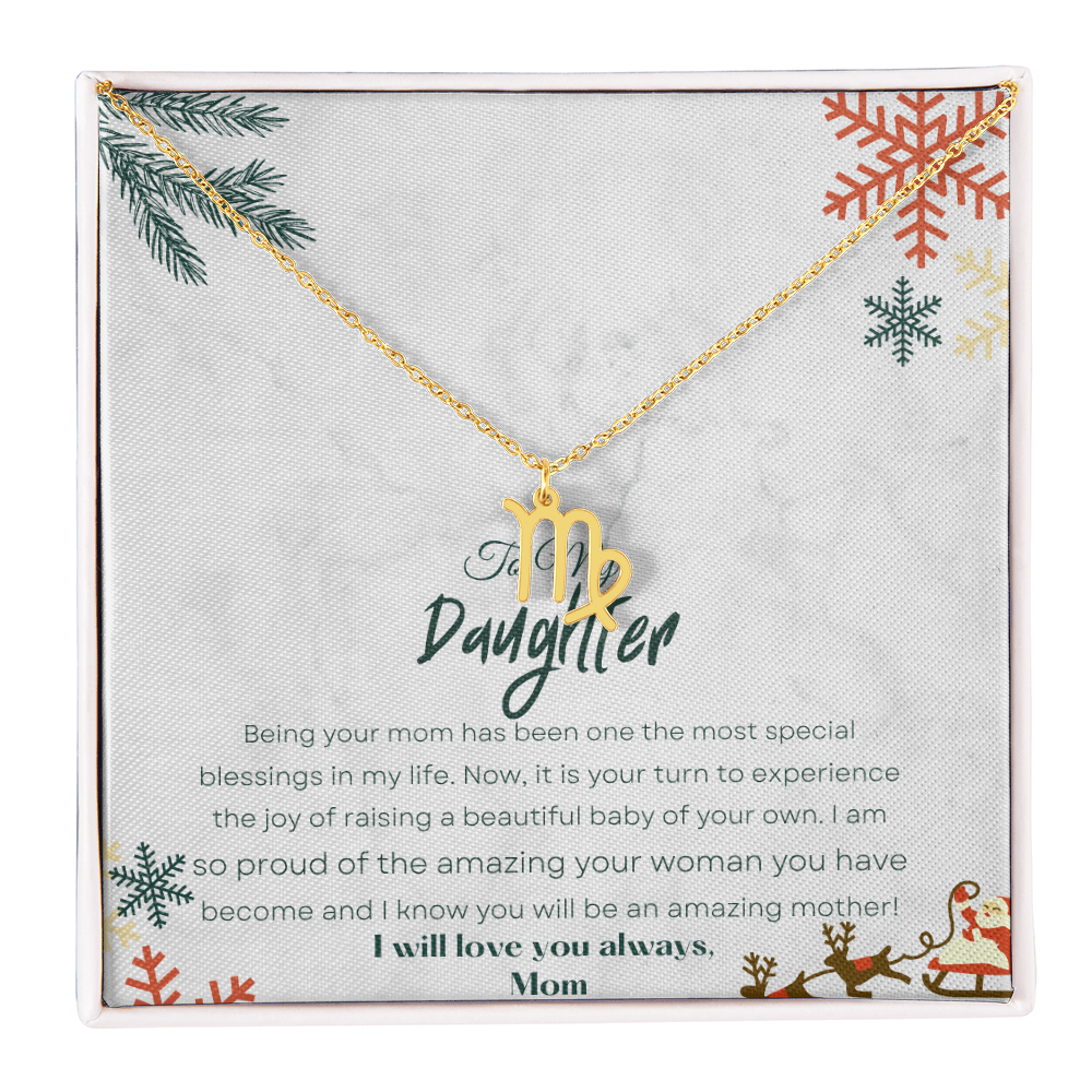 Best Gift For Daughter. Zodiac Symbol Necklace
