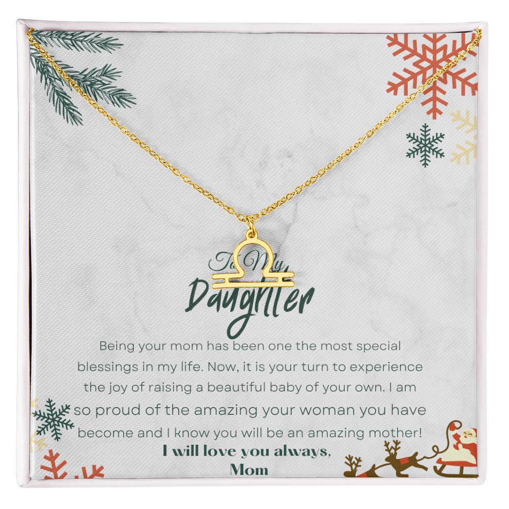 Best Gift For Daughter. Zodiac Symbol Necklace