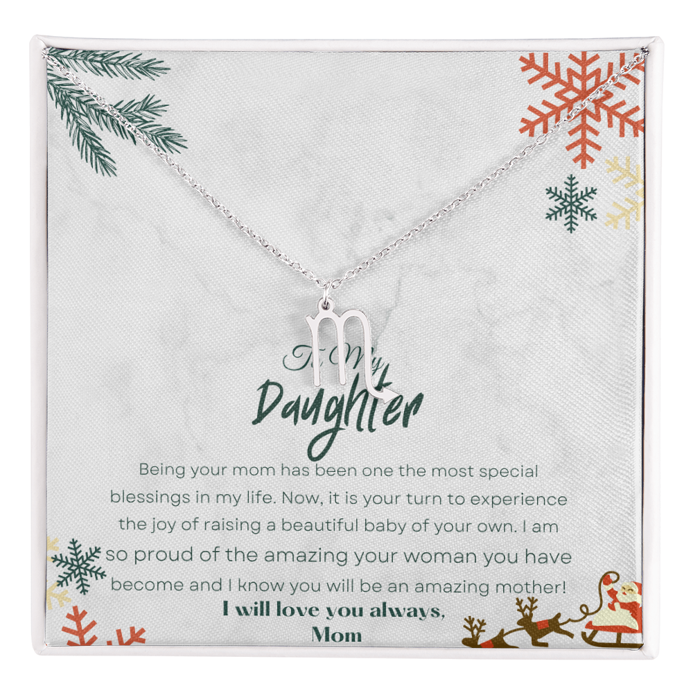Best Gift For Daughter. Zodiac Symbol Necklace