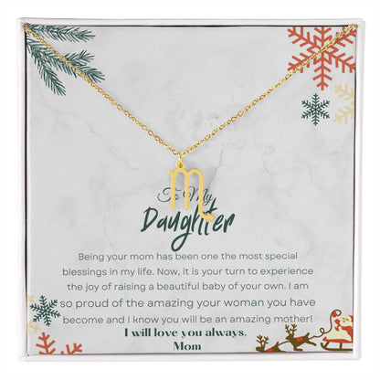 Best Gift For Daughter. Zodiac Symbol Necklace