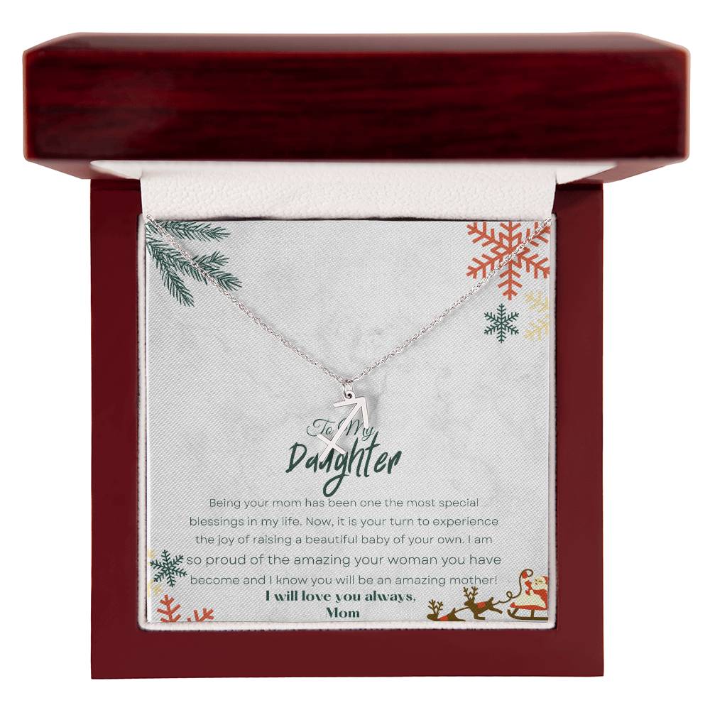 Best Gift For Daughter. Zodiac Symbol Necklace
