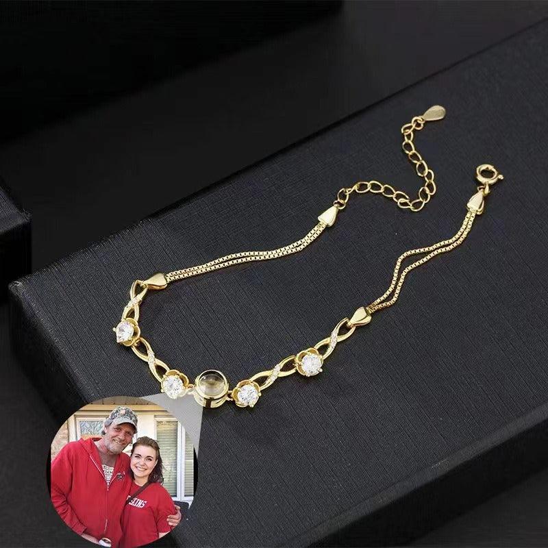 Customized Infinity Symbol Photo Projection Bracelet - Billien