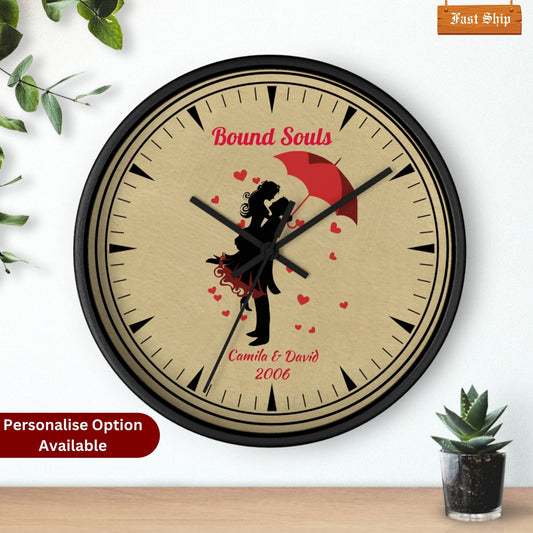 Personalized Wall Clock for Couple