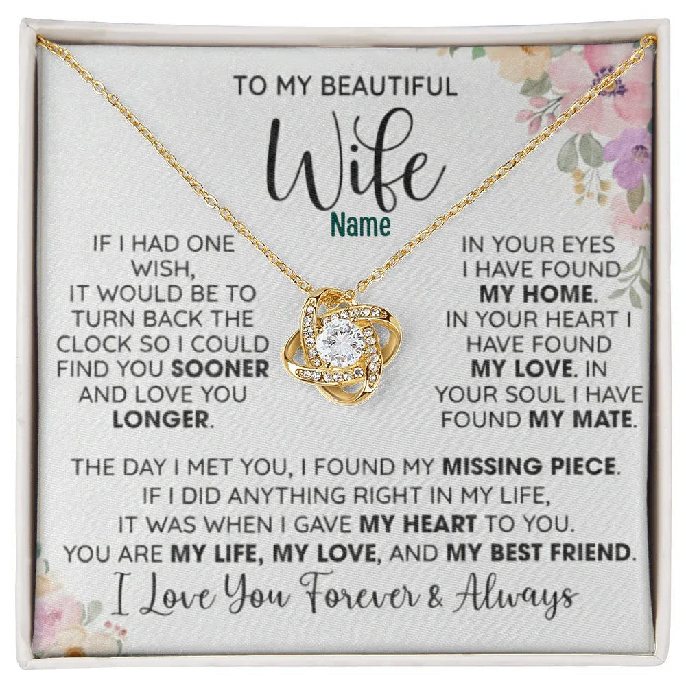 To My Beautiful Wife — A Necklace She’ll Treasure Forever - Billien