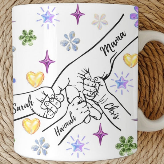 Mom Mug, Mama Mug, Personalized Mom Cup, Custom Mama Cup, Mom Gifts with Kids Names, Mommy Birthday Mothers Day Gifts from Children