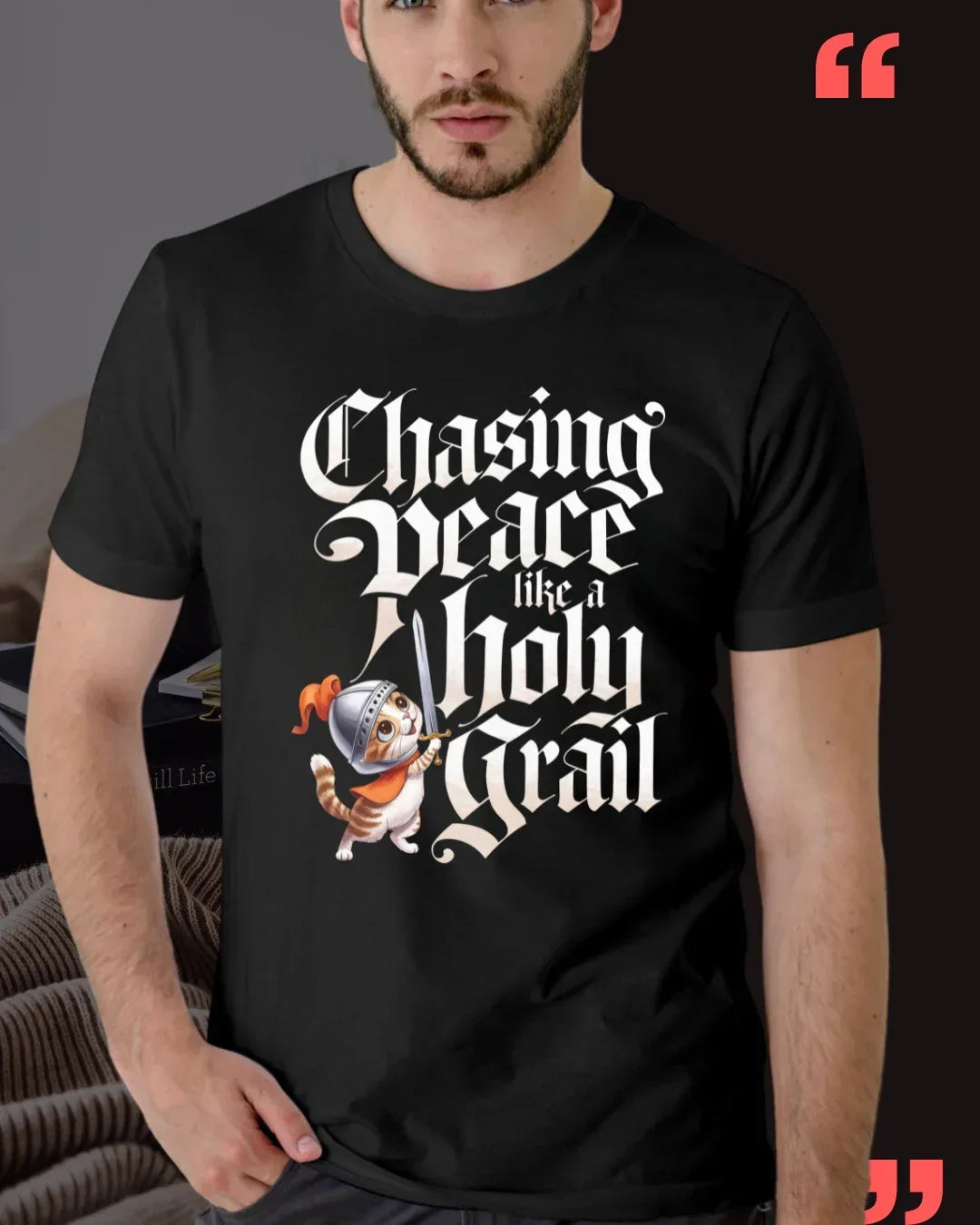 Chasing Peace Like A Holy Grail Unisex Softstyle T-Shirt - Billien