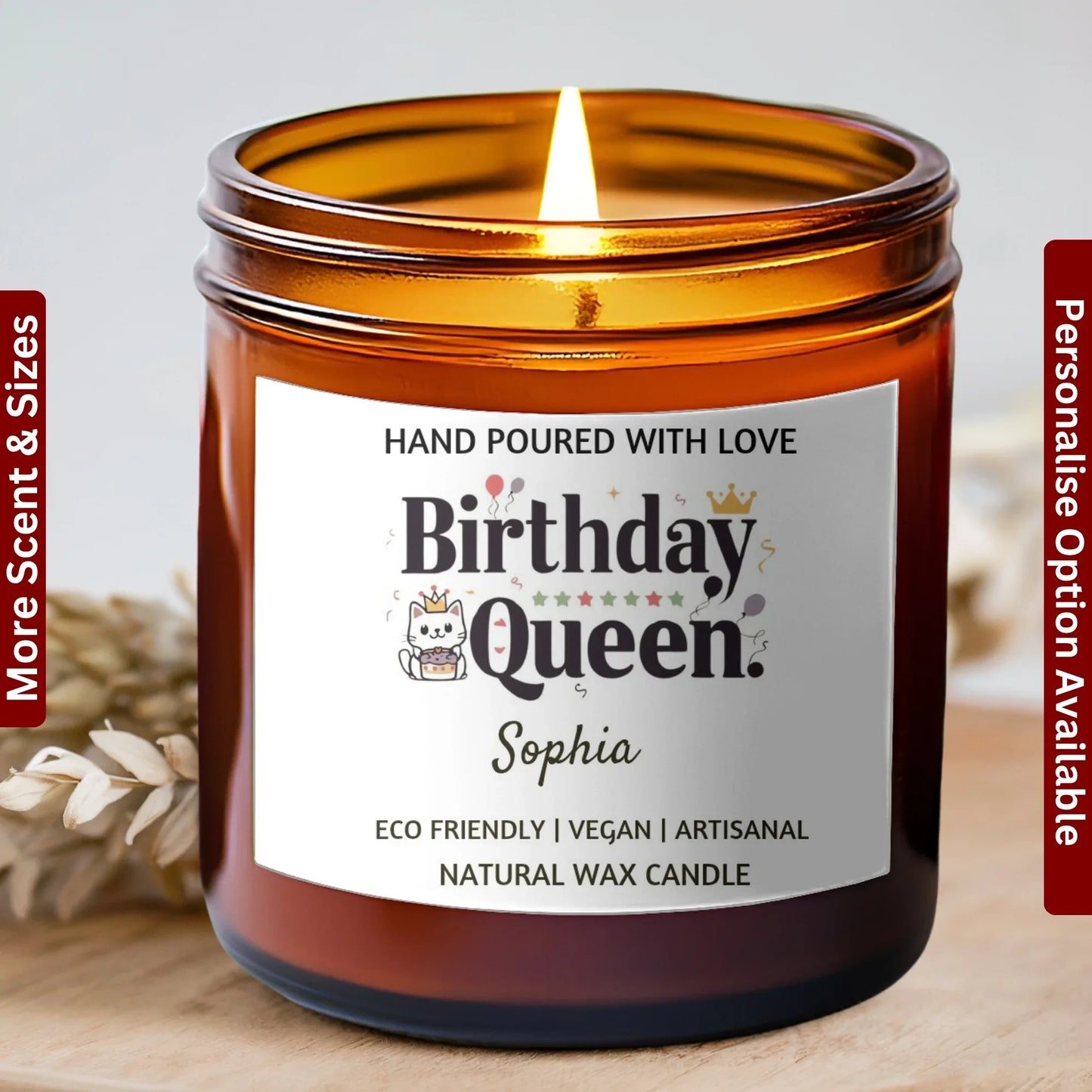 Birthday Candles Personalized Gift, Cute Birthday Gift, Friend Candle, Scented Candle, Funny Candle, Birthday Gift for Her - Billien