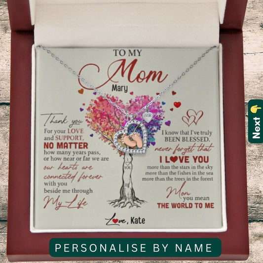 To My Loving Mom  — A Necklace She’ll Treasure Forever