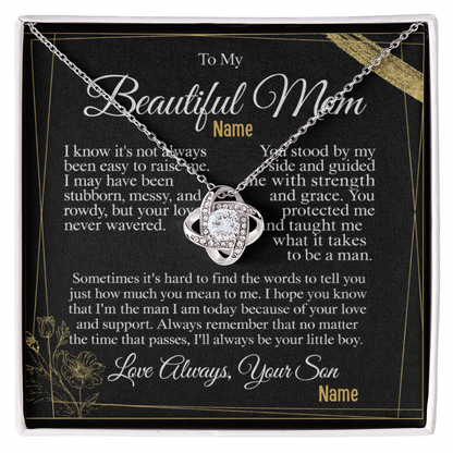 To My Caring Mom — A Necklace That Says Everything My Heart Feels