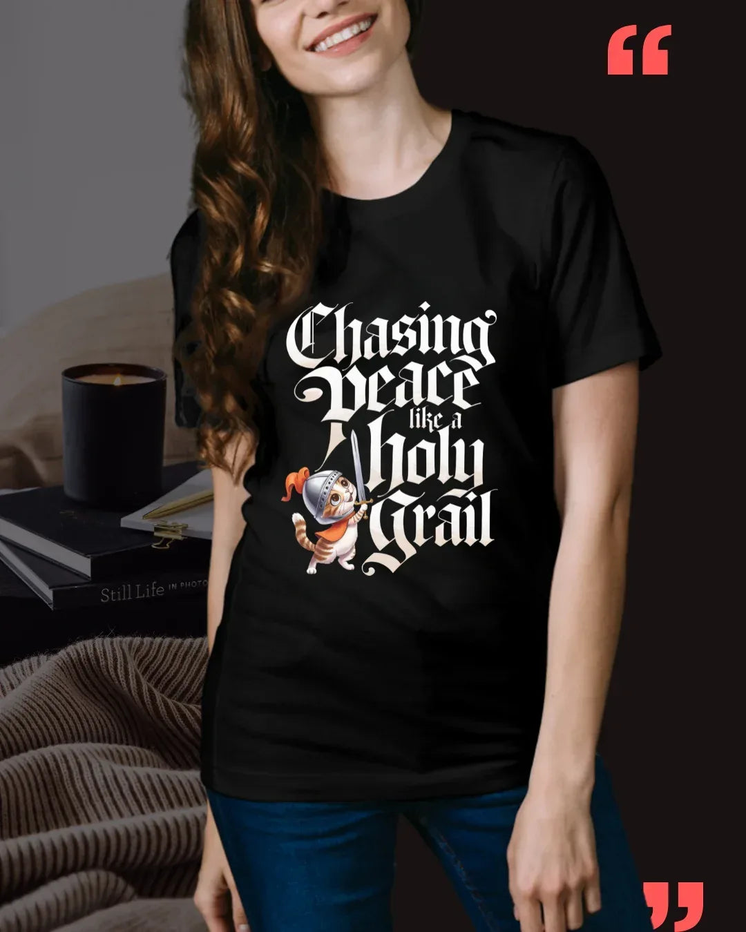 Chasing Peace Like A Holy Grail Unisex Softstyle T-Shirt - Billien