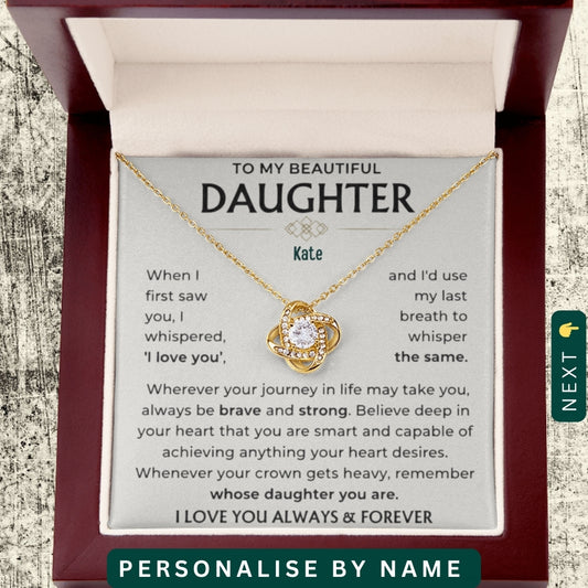To My Loving Daughter — A Necklace She’ll Treasure Forever