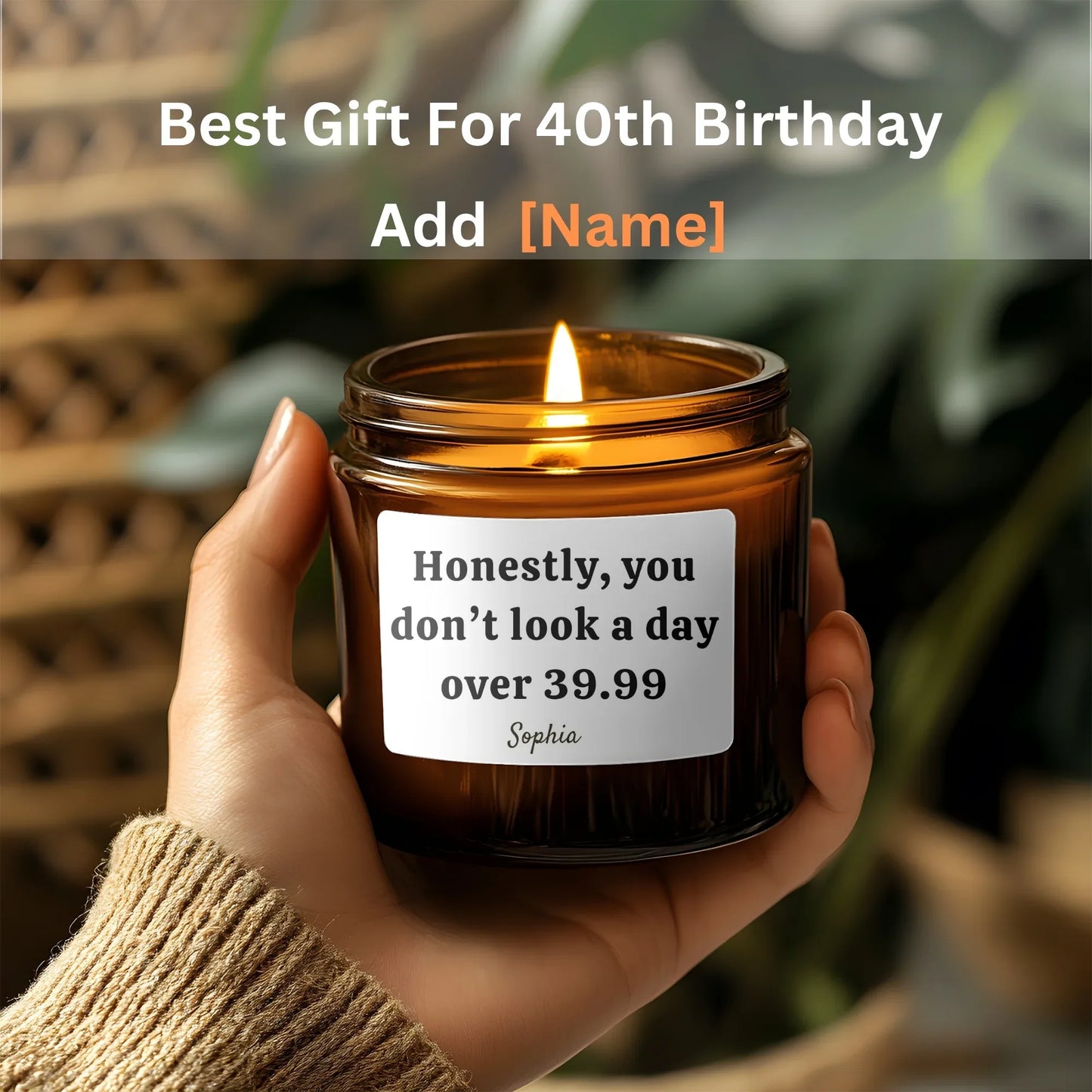 40th Birthday, Funny Candle, 40th Birthday Gift, Birthday Candles, Funny Gifts, Best friend Gift, Gift for Her, Gift for Him, Gag Gift - Billien