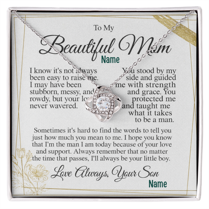 To My Caring Mom — A Necklace That Says Everything My Heart Feels