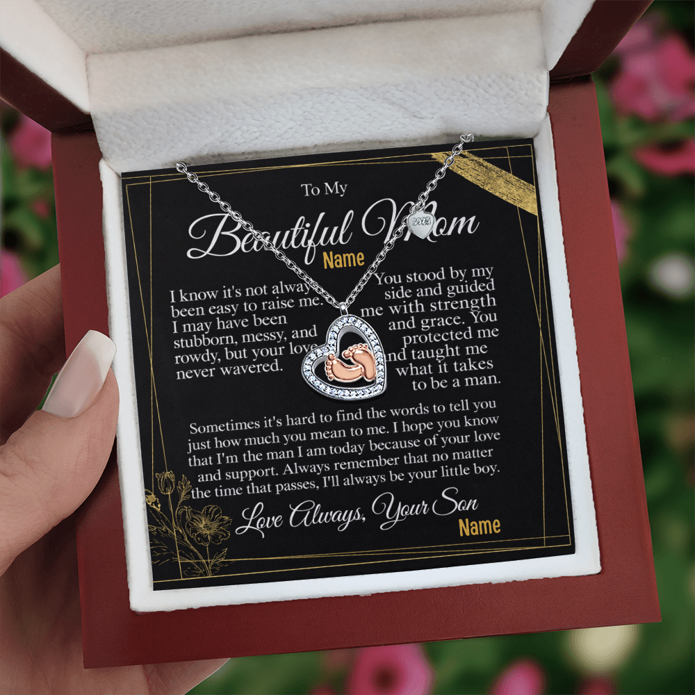 To My Caring Mom — A Necklace That Says Everything My Heart Feels