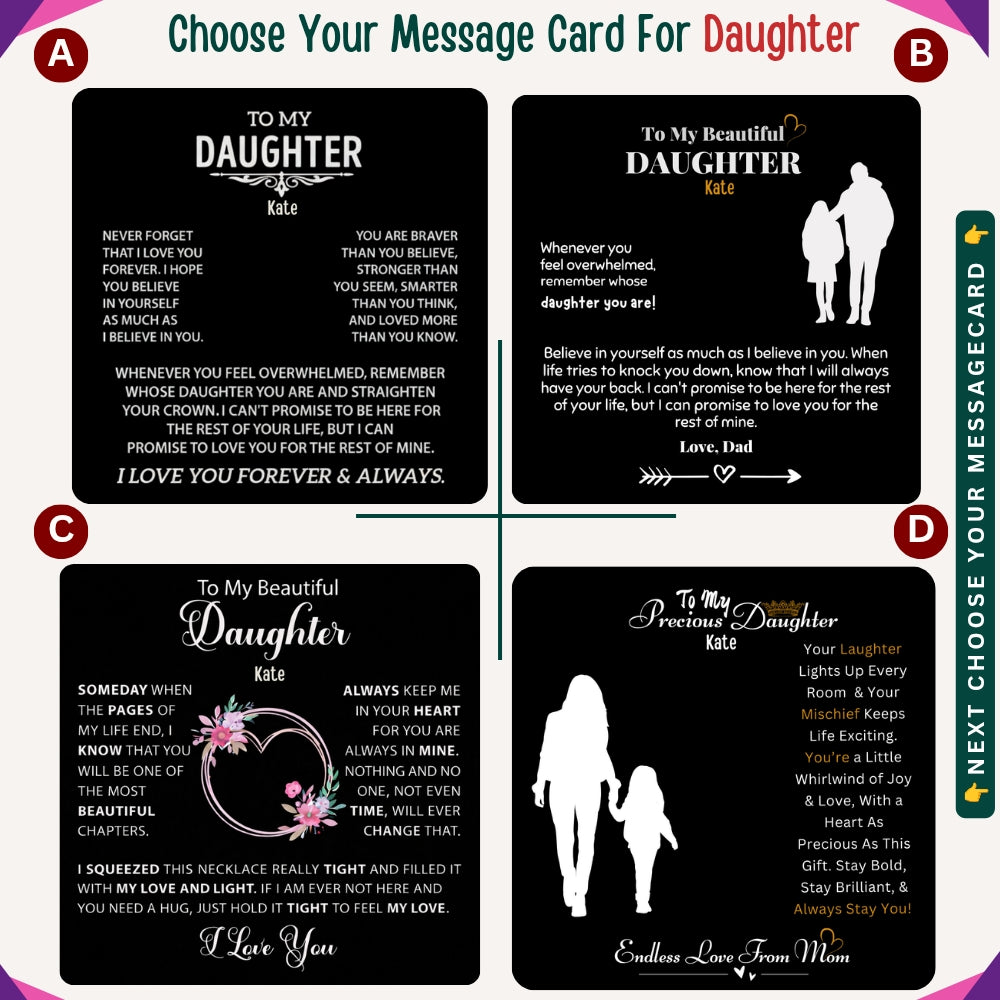 To My Amazing Daughter — A Necklace She’ll Treasure Forever