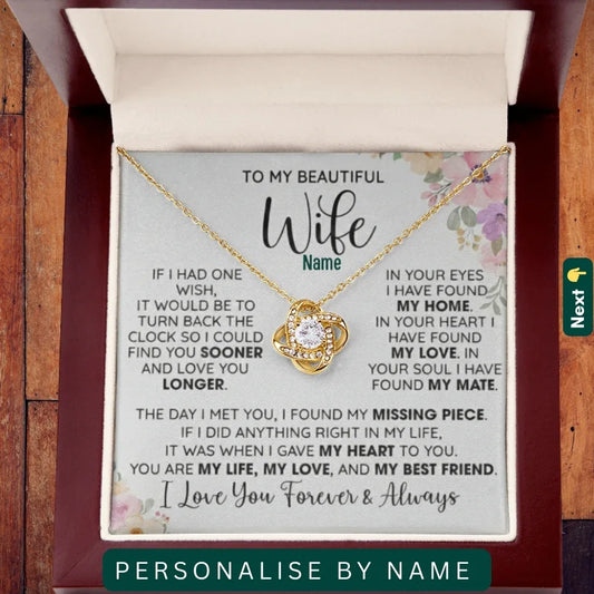 To My Beautiful Wife — A Necklace She’ll Treasure Forever - Billien