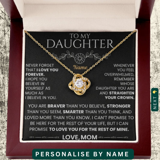 To My Daughter — A Personalized Necklace For Her